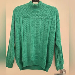 Vintage Green Grandpa Sweater